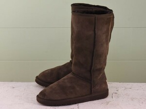 MK366◆レディース【UGG australia】ムートンブーツ 茶 ブラウン W6 23cm