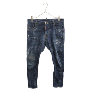 DSQUARED2 ディースクエアード TIDY BIKER JEAN S71LB0431 タイディバイカー クラッシュ加工デニムパンツ インディゴ