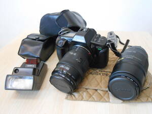 25560 譲渡品 中古品 Canon キャノン EOS 630 フィルムカメラ ZOOM LENS EF 35-105mm 100-200mm フラッシュ 300EZ 動作未確認