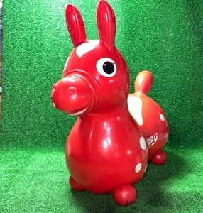 RODY ロディ　乗用玩具　インテリア　赤　レトロ　ソフビ　現状品