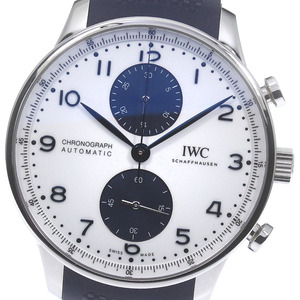 IWC SCHAFFHAUSEN IW371620 ポルトギーゼ クロノグラフ 自動巻き メンズ 美品 箱・保証書付き_780773