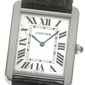 カルティエ CARTIER W1018355 タンクソロLM クォーツ メンズ 保証書付き_863291