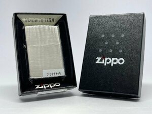 送料無料 ZIPPO[ジッポー] プレーンシリーズ プラチナサテン 200P-PS