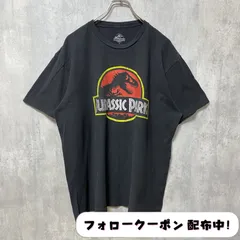 古着 used　ジュラシックパーク　半袖プリントTシャツ　ムービーT 　黒　ブラック　ビッグシルエット　オーバーサイズ