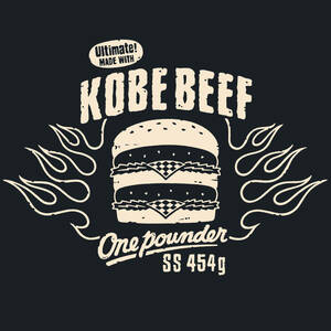 ■KOBE BEEF Tシャツ■140サイズ（ネイビーxナチュラル）KOBE BEEF 神戸　神戸ビーフ