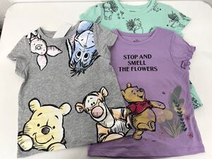 新品■ディズニー プーさん 半袖Tシャツ 3枚セット 4T / 4歳 可愛い Tシャツ イラスト