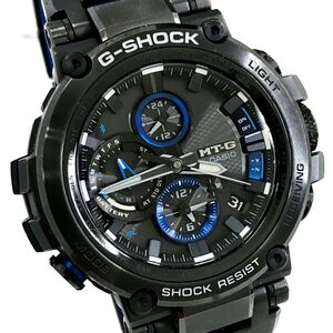 美品 CASIO カシオ G-SHOCK ジーショック MT-G 腕時計 MTG-B1000BD-1A 電波ソーラー Bluetooth タフソーラー マルチバンド6 箱付き 動作OK