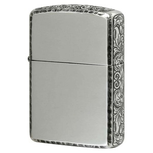 Zippo ジッポライター アーマー サイド アラベスク 唐草 コーナーリューター加工 銀メッキ ARMOR SIDE ARABESQNE 162SI-3ARART