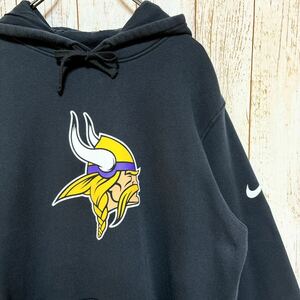 NIKE ナイキ NFL Minnesota Vikings ミネソタ・バイキングス プリント スウェット パーカー L USA古着 アメリカ古着