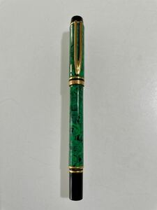 希少　ウォーターマン WATERMAN アイデアル IDEAL 万年筆 ペン先18K 750 グリーンマーブル