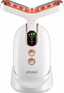 【中古扱い】【arboleaf 美顔器 リフトアップ 表情筋ケア 光LED 温熱ケア CLEANモード EMS超音波振動 小顔 美肌1台6役 軽量118g