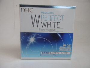 未使用/未開封 DHC 薬用 PW フェースパウダー おしろい 仕上げ用　ライト　自然な明るさの肌色　SPF25　パフ付き