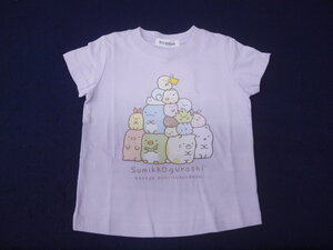 新品TL8804-1　90　すみっコぐらし　半袖Tシャツ　ラベンダー　（レターパック発送）