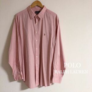 POLO RALPH LAUREN /CLASSIC FIT /ポロ ラルフローレン メンズ18 34-35 長袖シャツ トップス ポニー刺繍 アメカジ USA古着