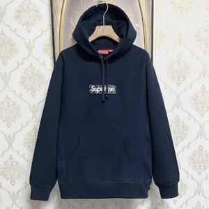 新品未使用 Supreme Bandana Box Logo Hooded Sweatshirt シュプリーム パーカー スウェット フーディッド ボックスロゴ バンダナ L