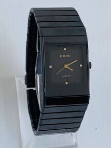 RADO ラドー DIASTAR ダイヤスター 111.0348.3 men’s. メンズ watch 時計 QZ クォーツ Ceramic セラミック diamond ダイヤ 稼働中 美品