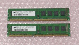 Micron MT8JTF12864AY-1G1D 2GB(1GBx2) DDR3-1066 PC3-8500 デスクトップPC用メモリ