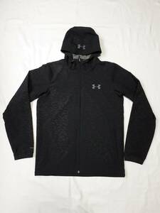 UNDER ARMOUR アンダーアーマー TRICOT LINED FZ HOODY ジップパーカー size S ブラック 黒 美品 1315065