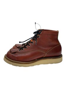 WESCO◆レースアップブーツ/US8/BRW/レザー//