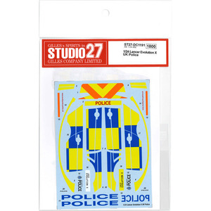 【STUDIO27】1/24 Lancer Evolution X UK Police デカール