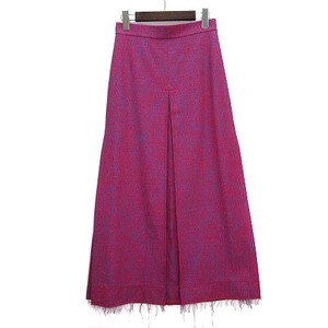 未使用品 アイレネ IRENE Mix Color Fabric Skirt ロング スカート ローズ 34 24S87002 2022SS レディース