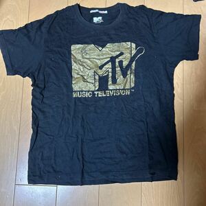 古着 黒色半袖 TシャツMTV UT サイズL