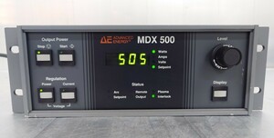 ADVANCED ENERGY 高周波電源 MDX500 500W 1200V 通電のみ確認 ジャンク品