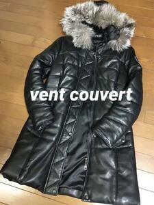 【 vent couvert 】中綿入りレザーコート40