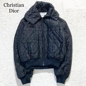 【極美品】Christian Dior カナージュ　ジャケット キルティング トロッター 黒