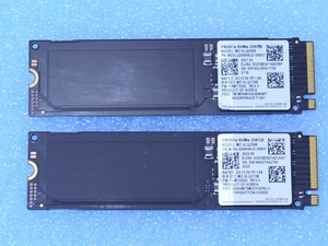 256GB 2枚セット SSD SAMSUNG PM991a MZ-VLQ256B NVMe PCIe M.2 2280 No.3