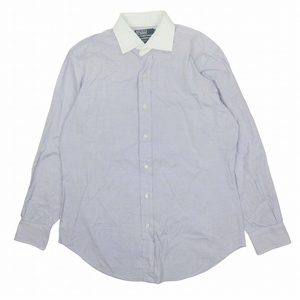 美品 ポロ バイ ラルフローレン Polo by Ralph Lauren コットン シャツ カットソー トップス 長袖 REGENT CLASSIC FIT 41-84 ♪8