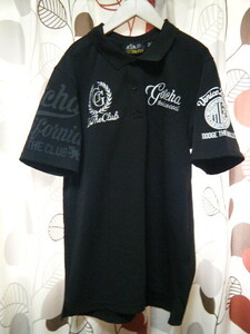 GATCHA GOLF　半袖ポロシャツ　サイズXL　R7974　黒　ガッチャゴルフ