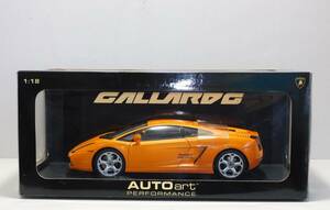 ■1円～ オートアート 1/18 ランボルギーニ ガヤルド（オレンジ）AUTOart Lamborghini Gallardo ミニカー モデルカー■未使用