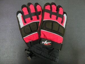 訳アリ 未使用 PRO-BIKER MOTO SPORT GEAR グローブ レッド サイズ L 管理No.39381