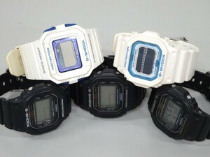 ジャンク 5点セット まとめて CASIO カシオ G-SHOCK Gショック GLS-5600KL GLX-5500 DW-5600E デジタル クオーツ 腕時計