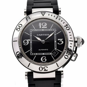 カルティエ CARTIER W31077U2 パシャシータイマー デイト SS/ラバー 自動巻き メンズ R#129597