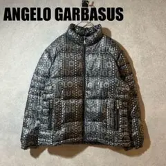 アンジェロガルバス ANGELO GARBASUS ダウンジャケット ロゴ 総柄