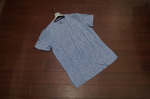 Hollister ホリスター 杢柄 カモメ ワンポイント刺繍 Tシャツ 半袖/M/ライトブルー/水色/メンズ Tシャツ アバクロ a&f カットソー