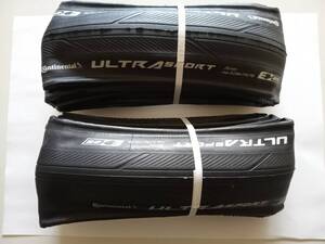 【新品 未使用】700x28c / Continental Ultra Sport 3 / コンチネンタル ウルトラ スポーツ 3/フォールディング/Black-Black（2本セット）