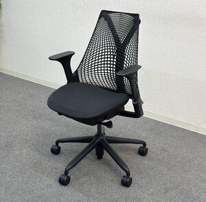 ■Herman Miller / ハーマンミラー■セイルチェア　黒　アームレバーボタン付き　オフィスチェア　ブラック　2020年製★埼玉発送★