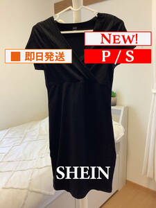 Top-810【新品】SHEIN/ワンピース/S/ブラック/レディース/送料無料