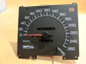 T【ケ6-34】【60サイズ】▲★IMPUL R31 スカイライン用 260Km/h スピードメーター/ジャンク/※傷・汚れ有