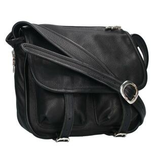 クロムハーツ Chrome Hearts SHOULDER BAG-TINY ガンスリンガーストラップレザーショルダーバッグ 中古 OS06