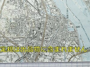 md24【地図】桑名 [三重県] 昭和51年 地形図[嘉例川中心] 国鉄関西本線弥富-富田 三岐鉄道 近鉄北勢線 養老線 名鉄尾西線弥富口駅 日本毛織