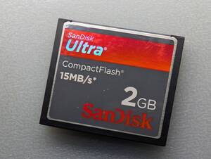 SanDisk CompactFlash Ultra 2GB CFカード ケース付き サンディスク コンパクトフラッシュ メモリーカード 動作確認済み