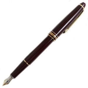 良品●MONTBLANC モンブラン マイスターシュテュック No144 ペン先14K Fニブ ホワイトスター 万年筆 ボルドー×ゴールド