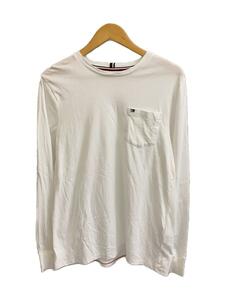 TOMMY HILFIGER◆長袖Tシャツ/M/コットン/WHT