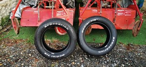 BFGOODRICH ２本　ジャンク　ひび割れ　インテリアに　１５インチ　ホワイトレター　ムーンアイズ