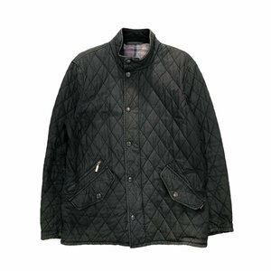 【M】USA 古着 バブアー Barbour キルティングジャケット SHEEN FULHAM ダークグレー