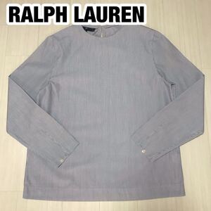 RALPH LAUREN ラルフローレン トップス 長袖 7 ストライプ ブルー×ホワイト